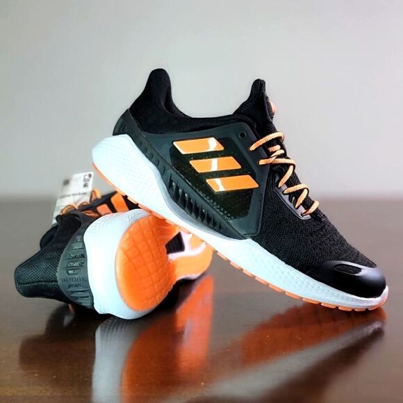 Adidas ClimaCool Vent Summer Ready Women's Size 7 Black Orange White New - Picture 1 of 14